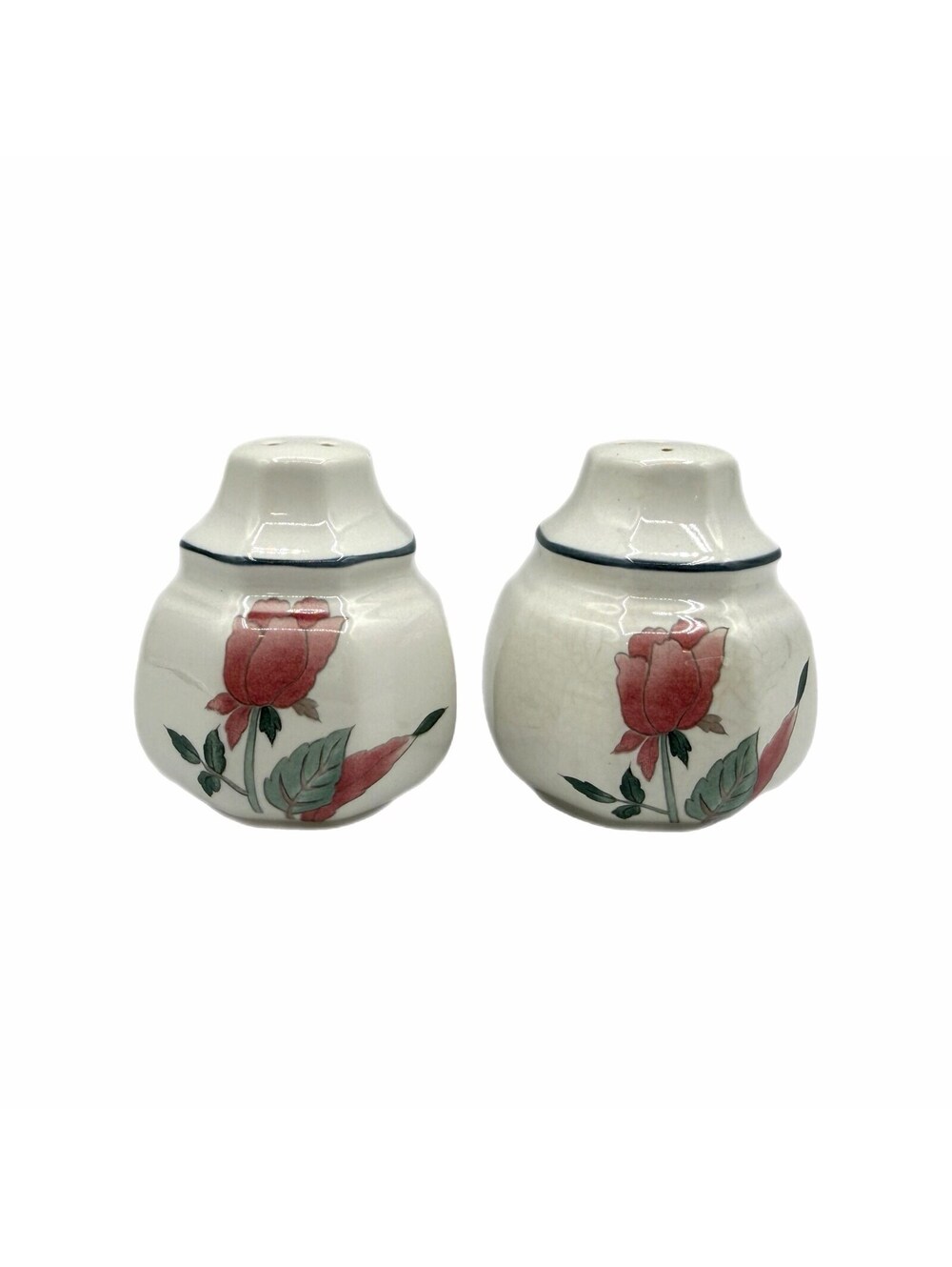 Vintage Mikasa Continental Silk Flowers Salt & Pepper Shaker Set